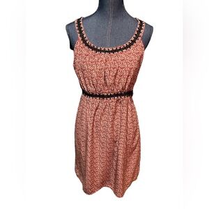 Romy red floral patterned dress size medium